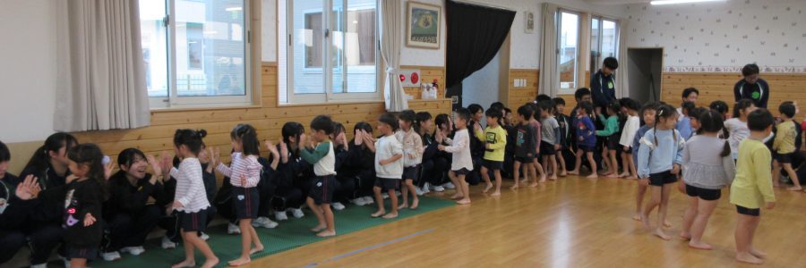 中学生のふれあい体験学習と１０月生まれ誕生会🍰他