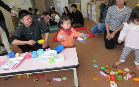 ０・１歳児参観日🌷