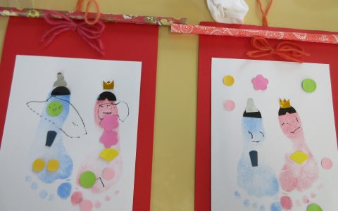 保健講座・自由遊び・ひな祭り会